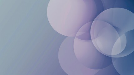 Wall Mural - blue abstract background with blurred pink and purple circles. transparent balls are superimposed on