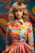 © Supapich - A tornado sweeps through a 60s pop art exhibition chav-inspired fashion items swirling amidst