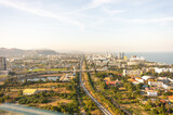 Fototapeta Miasto - Aussicht vom Tempelanlage in Hua Hin Thailand