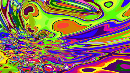 Aufkleber - colorful abstract fluid and liquid background for summer music festival