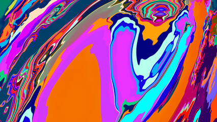 Aufkleber - colorful abstract fluid and liquid background for summer music festival