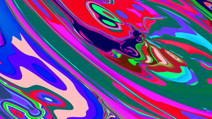 Aufkleber - colorful abstract fluid and liquid background for summer music festival