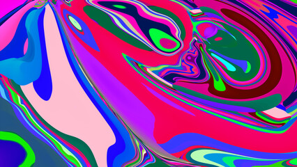 Aufkleber - colorful abstract fluid and liquid background for summer music festival
