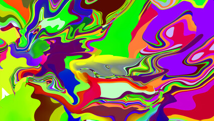 Aufkleber - colorful abstract fluid and liquid background for summer music festival