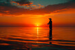 © antkevyv - Man fishing at sunset
