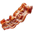 Piece of bacon isolated on transparent background