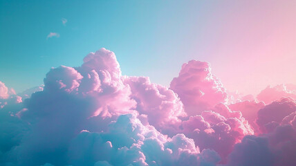 Wall Mural - pastel sky and cloud