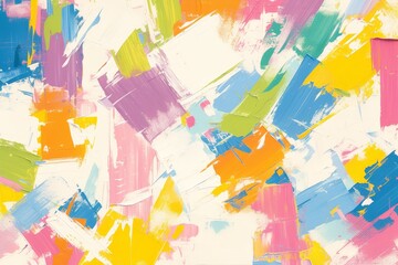 Wall Mural - Abstract oil painting background with vibrant colors