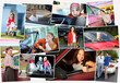 © Pavel Losevsky - Collage with different situations of women driving car, children and vehicles, fourteen peoples (twelve models)