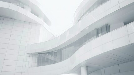 Poster - white architecture 
