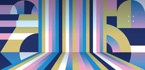 2024 abstract summer sports game geometric element background, futuristic design congratulations ath