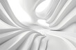 White background, 3D wallpaper with abstract lines of smooth curves forming elegant and soft shapes Generative AI