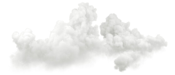 Aufkleber - Realistic soft clouds clipart isolate backgrounds 3d render png