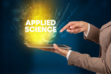 Poster - Close-up of a touchscreen with inscription