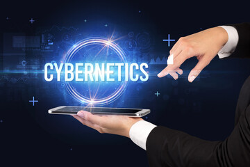 Poster - Close-up of a touchscreen, new tech concept