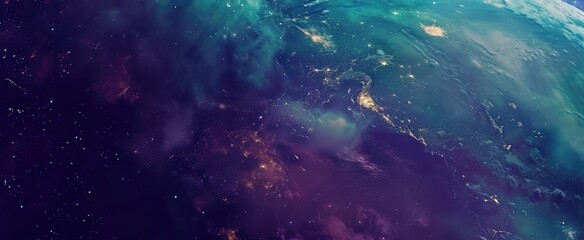 Wall Mural - Vivid Cosmic Nebula and Starry Sky Background