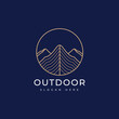 © NUR - mountain outdoor travel explore logo design graphic vector