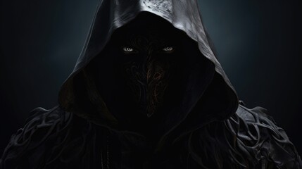 Aufkleber - A person wearing a hoodie with the hood up. Suitable for fashion or urban lifestyle concepts