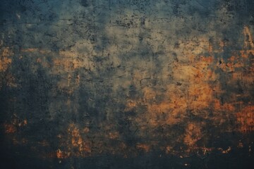 Aufkleber - A weathered wall with a clock, suitable for time-related concepts
