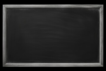 Poster - White framed blackboard on black background, perfect for educational or business concepts