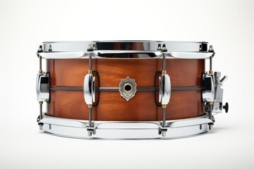 Aufkleber - Close up of a drum on a white surface, suitable for music-related projects