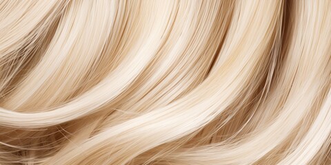 Canvas Print - A detailed close up view of blonde hair. Ideal for beauty and fashion concepts