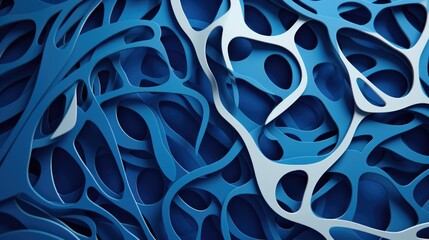 Poster - A close up image of blue scissors, perfect for office and school supplies