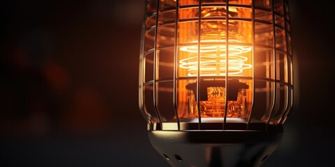 Aufkleber - A close-up view of a light bulb. Perfect for illustrating ideas and concepts