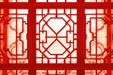 Poster - Close up of window with intricate pattern. Ideal for architectural or design concepts