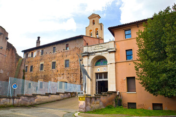 Wall Mural - Basilica of Saints Cosma and Damiano in Rome, Italy