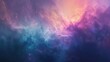 Galaxy with iridescent nebula soft focus