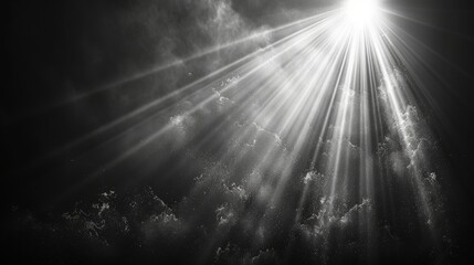Poster - Transparent sunshine special lens flash light effect. Light of radiance. Sun rays overlay. Sun rays light isolated on black background. Sun rays light isolated on black background for overlay design.