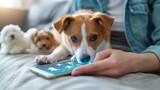 Fototapeta Zwierzęta - Pawsome Pet Care Virtual Tools for Loving Pet Parents
