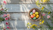Crafting Easter Joy: Vibrant Basket of Hand-Painted Eggs
