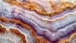 Banded Agate Stone, Natural Gem Layers, High Detail