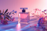 Fototapeta Miasto - Perfume advertisement. AI technology generated image