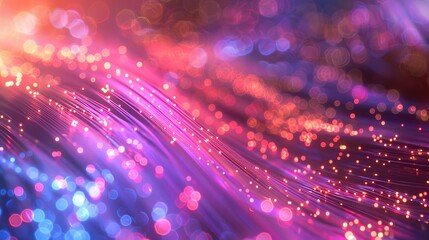 Conceptual background of cables and connections for data transmission in the digital world, high-speed information transfer