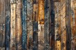 Vintage Rustic Wooden Planks Background with Varied Tones and Textures for Creative Designs