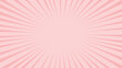 ピンク色の集中線･放射線の背景 - セール･当たりなどのかわいく目立つデザイン素材 - 16:9
