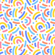 Colored childrens pattern with stripes