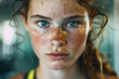 portrait of a woman in the gym