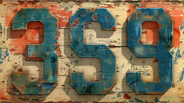 Varsity collegiate athletic sporting numbers vintage vector artwork for sport wear print and embroidery collection