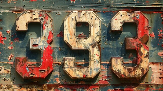 Varsity collegiate athletic sporting numbers vintage vector artwork for sport wear print and embroidery collection