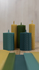 handmade candles, natural candles, wax candles