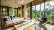 Schlafzimmer in einer Villa auf Bali
