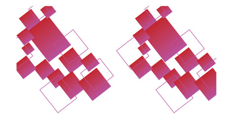 Poster - Background with squares Modern abstract presentation. Modern abstract square background. 