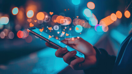 asian man using smart phone,social media concept
