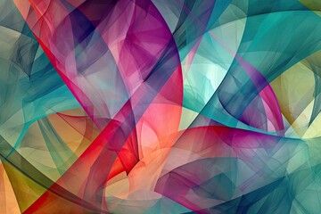 Aufkleber - Abstract Exploration Of Form And Color In An Eye Catching Composition