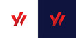 polygonal W letter logo design geometric w red polygons, low poly w logo icon