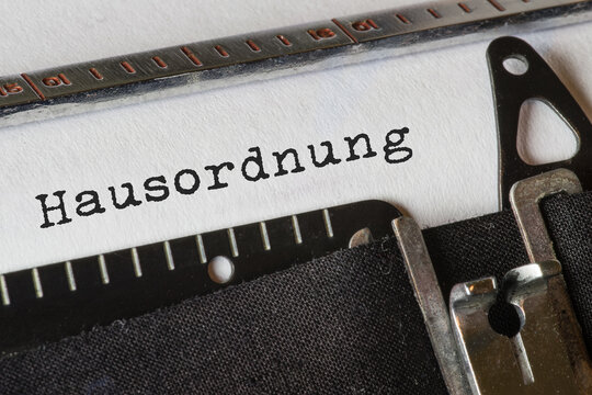 Mietvertrag und Hausordnung